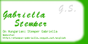 gabriella stemper business card